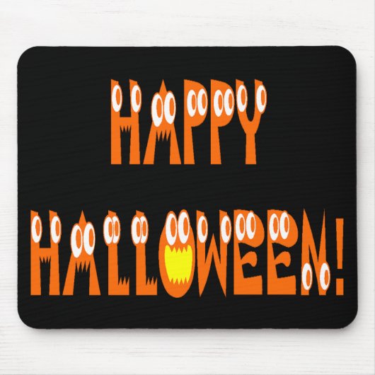 Halloween Squash Text Mousepad (Vorne)