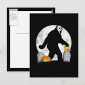 Halloween Squatchin' Postkarte (Vorne/Hinten)