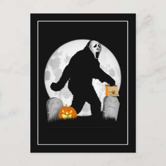 Halloween Squatchin' Postkarte