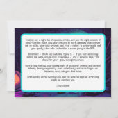 Halloween-Squeak-Show-Karte Einladung (Rückseite)