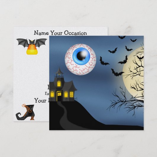 Halloween - SRF Einladung (Vorne/Hinten)