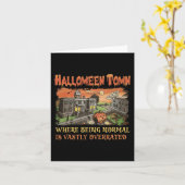 Halloween Stadt, wo Normal ist viel zu übertrieben Karte (Gelbe Blume)