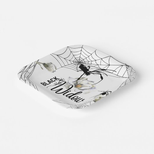 Halloween Stamp Collection "Black Widow"  Pappteller (Gewinkelt)