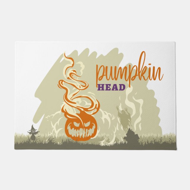 Halloween Stamp Collection "Pumpkinhead" Fußmatte (Vorderseite)