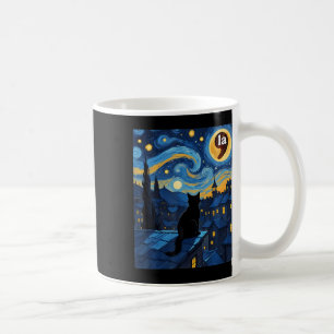 Halloween Starry Night Black Cat Comma La Kamala H Kaffeetasse