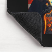 Halloween Starry Night Black Cat Comma La Kamala H Mousepad (Ecke)