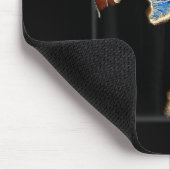Halloween Starry Night Black Cat Comma La Kamala Mousepad (Ecke)