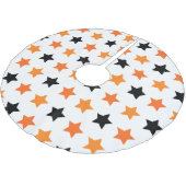 Halloween Stars Polyester Weihnachtsbaumdecke (Schrägansicht)