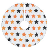 Halloween Stars Polyester Weihnachtsbaumdecke (Vorderseite)