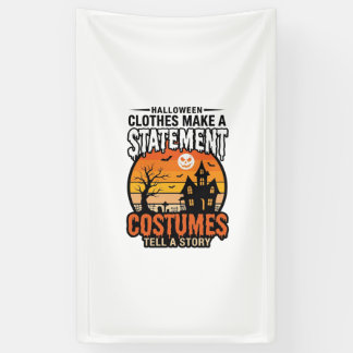 Halloween Statement-Kostüme Vintage T-Shirt Design Banner
