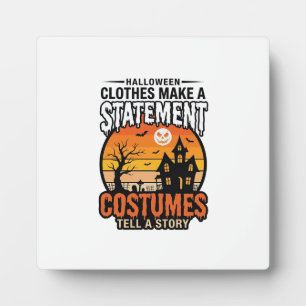 Halloween Statement-Kostüme Vintage T-Shirt-Design Fotoplatte