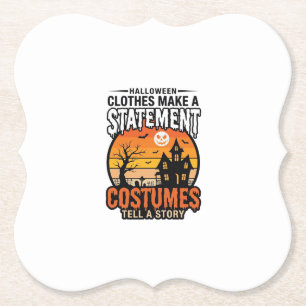Halloween Statement Kostüme Vintage T-Shirt Design Untersetzer
