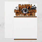 Halloween stationär, anpassbar briefpapier (Vorne/Hinten)