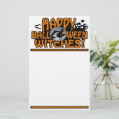 Halloween stationär, anpassbar briefpapier (Stehend Vorderseite)