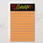 Halloween Stationery Briefpapier (Vorne/Hinten)