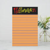 Halloween Stationery Briefpapier (Stehend Vorderseite)