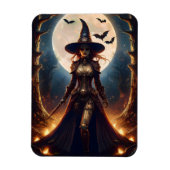 Halloween Steampunk Forest Hexe Magnet (Vertikal)