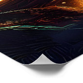 Halloween Steampunk Forest Hexe Poster (Ecke)