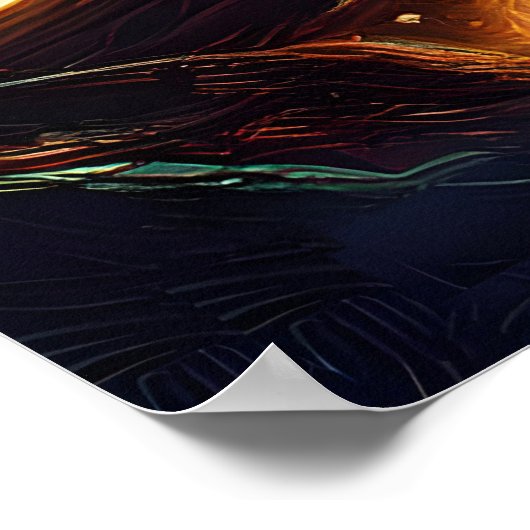 Halloween Steampunk Forest Hexe Poster (Ecke)