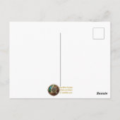 Halloween Steampunk Forest Hexe Postkarte (Rückseite)