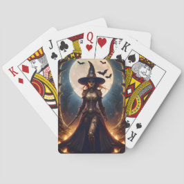 Halloween Steampunk Forest Hexe Spielkarten