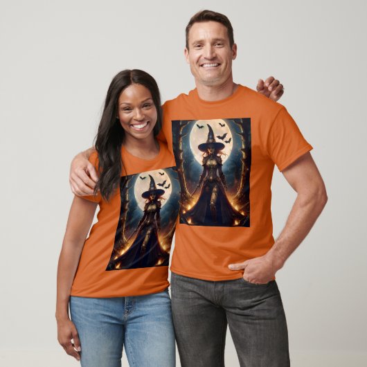 Halloween Steampunk Forest Hexe T-Shirt (Unisex)