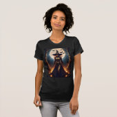 Halloween Steampunk Forest Hexe T-Shirt (Vorne ganz)