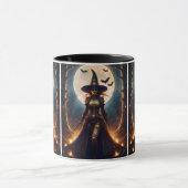 Halloween Steampunk Forest Hexe Tasse (Zentrum)