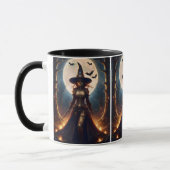Halloween Steampunk Forest Hexe Tasse (Links)