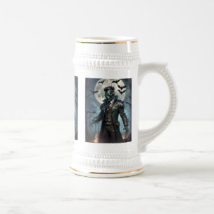 Halloween Steampunk Frankensteins Monster Bierglas