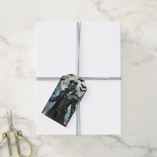 Halloween Steampunk Frankensteins Monster Geschenkanhänger (Mit Garn)