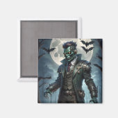 Halloween Steampunk Frankensteins Monster Magnet (Vorderseite/Rückseite)