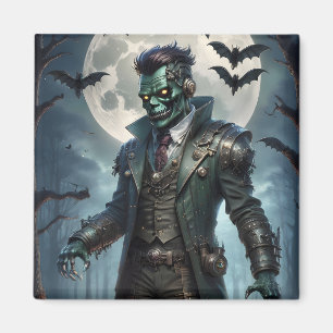 Halloween Steampunk Frankensteins Monster Magnet