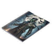 Halloween Steampunk Frankensteins Monster Notizblock (Linke Seite)