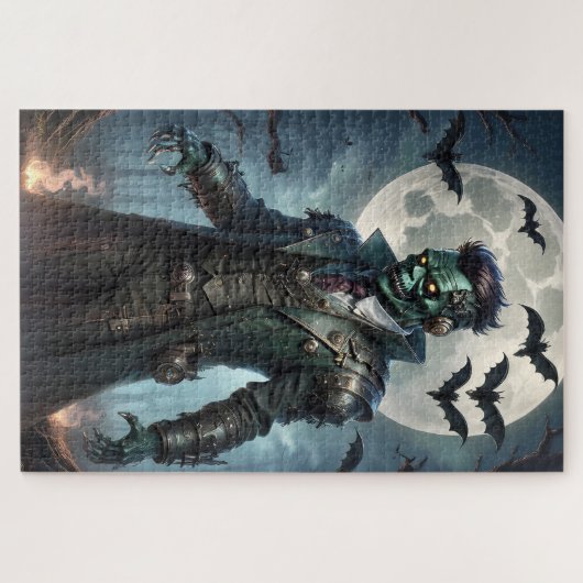 Halloween Steampunk Frankensteins Monster Puzzle (Horizontal)