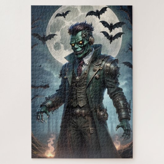 Halloween Steampunk Frankensteins Monster Puzzle (Vertikal)