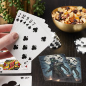 Halloween Steampunk Frankensteins Monster Spielkarten (In Situ)