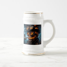 Halloween Steampunk Gothic Jack-O-Lantern Bierglas