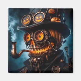 Halloween Steampunk Gothic Jack-O-Lantern Magnet