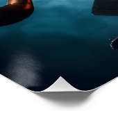 Halloween Steampunk Gothic Jack-O-Lantern Poster (Ecke)