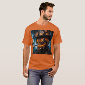 Halloween Steampunk Gothic Jack-O-Lantern T-Shirt (Vorne ganz)