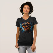 Halloween Steampunk Gothic Jack-O-Lantern T-Shirt (Vorne ganz)