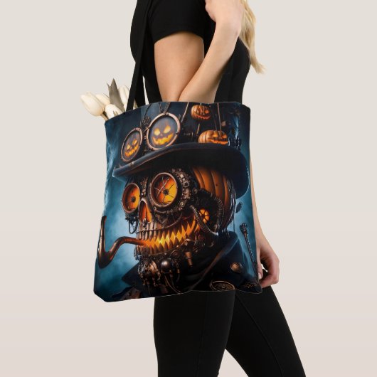 Halloween Steampunk Gothic Jack-O-Lantern Tasche (Von Nahem)
