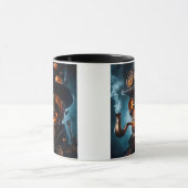 Halloween Steampunk Gothic Jack-O-Lantern Tasse (Zentrum)