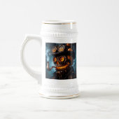 Halloween Steampunk Gothic Kürbis Bierglas (Links)
