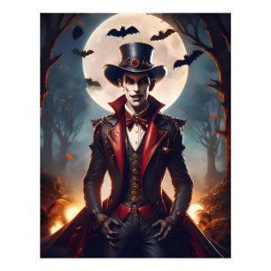 Halloween Steampunk Gothic Zombie Vampir Fotodruck