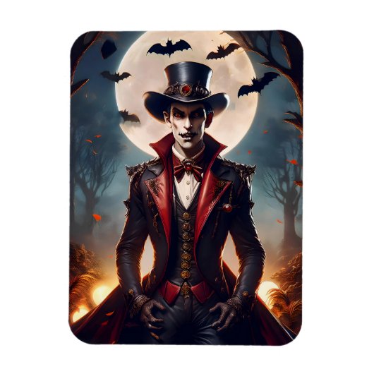 Halloween Steampunk Gothic Zombie Vampir Magnet (Vertikal)