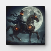 Halloween Steampunk Headless Horseman Fotoplatte (Vorderseite)