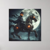 Halloween Steampunk Headless Horseman Leinwanddruck (Vorderseite)