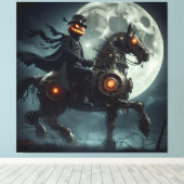 Halloween Steampunk Headless Horseman Leinwanddruck (Insitu (Holzboden))
